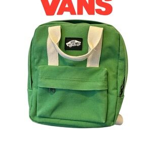 Vans Green Backpack with Cream Details